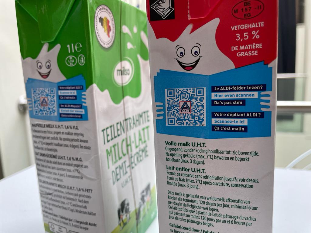 Aanklager Aardrijkskunde schedel Aldi publiceert digitale folder op melkverpakkingen - RetailDetail BE