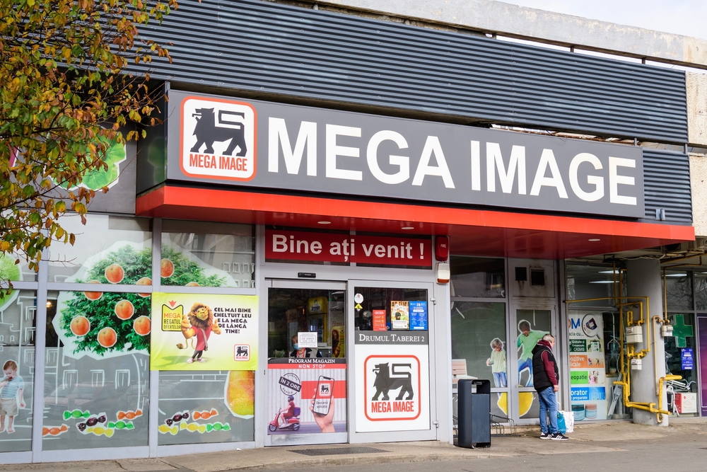 Mega Image store in Bucharest, Romania